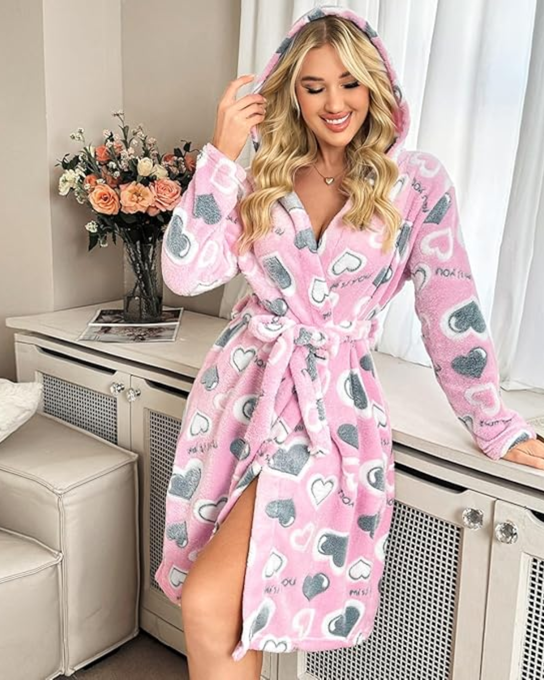 Camisón con Estampado de Corazón para Mujer®