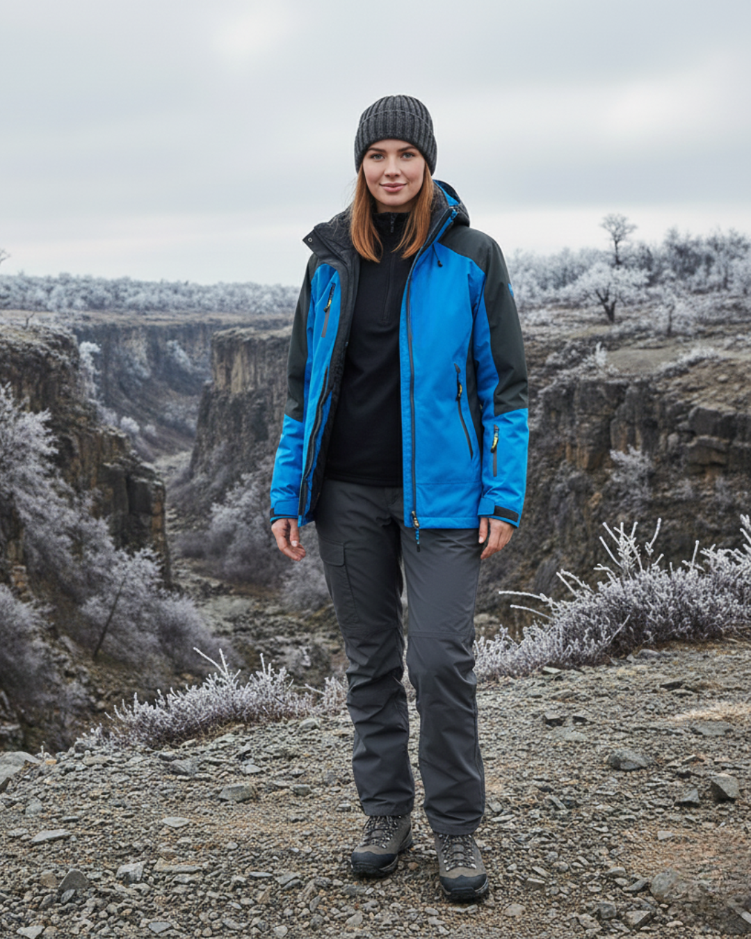 Chaqueta Rompevientos Impermeable con Capucha