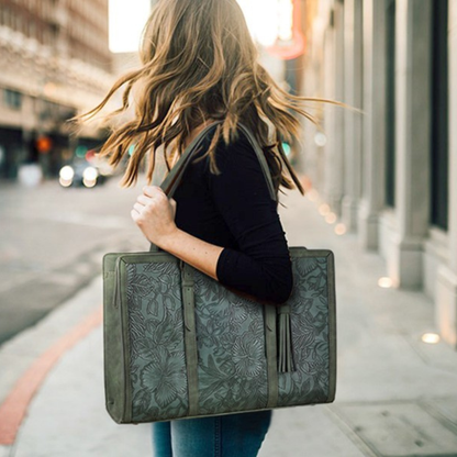 Bolso de Cuero Vintage Elegante para Portátil