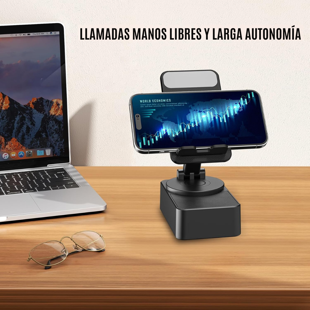 Soporte para Teléfono con Altavoz Bluetooth Inalámbrico®