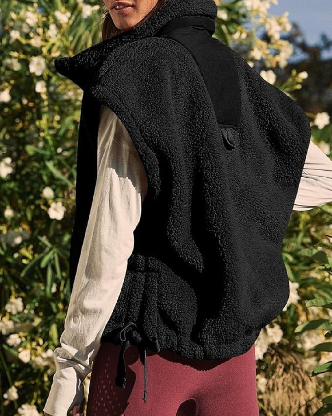 Chaleco de lana oversize sin mangas