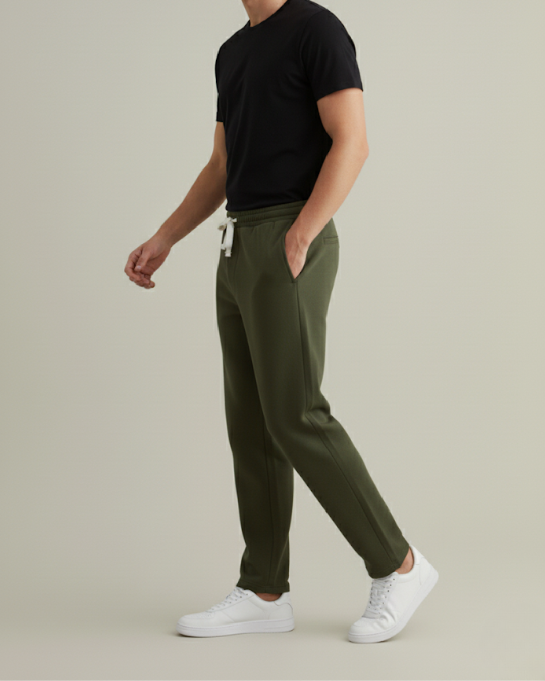 Joggers con cordón para hombre