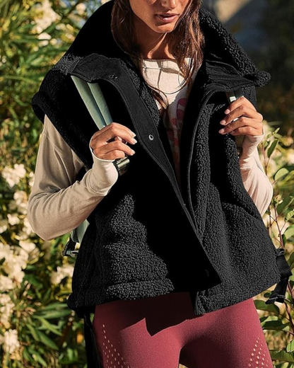 Chaleco de lana oversize sin mangas