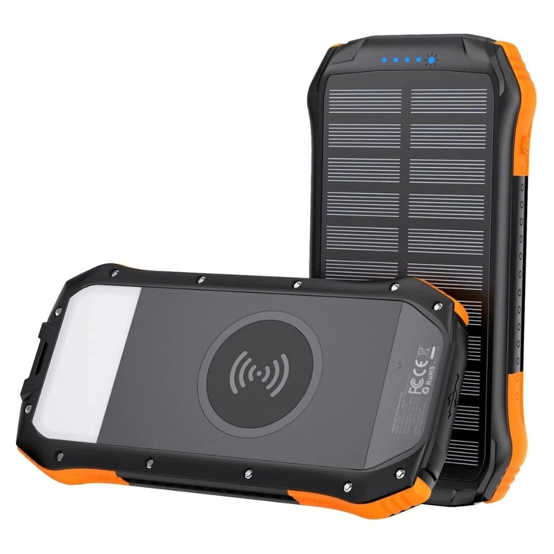 Power Bank Solar de 10.000 mAh resistente al agua y a los golpes