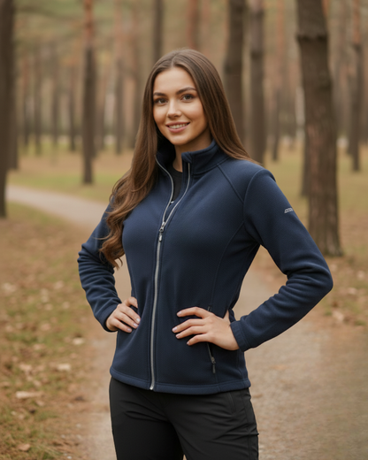 Chaqueta de cuello alto para mujer