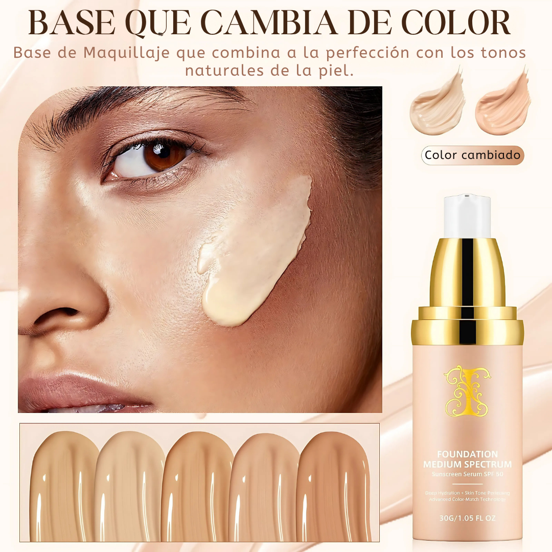 Base Líquida 4 en 1 con SPF 50 para una Piel Perfecta
