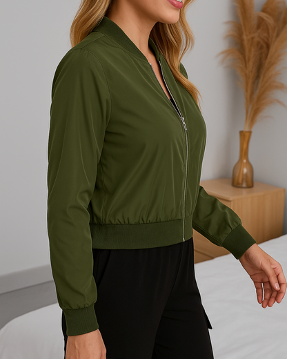 Chaqueta de cremallera para mujer