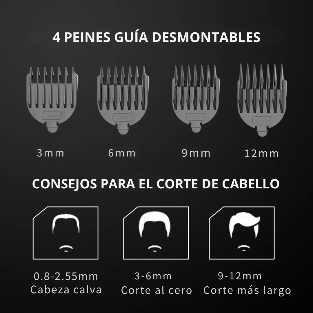 Afeitadora Eléctrica Recargable Resistente al Agua para Todo el Cuerpo