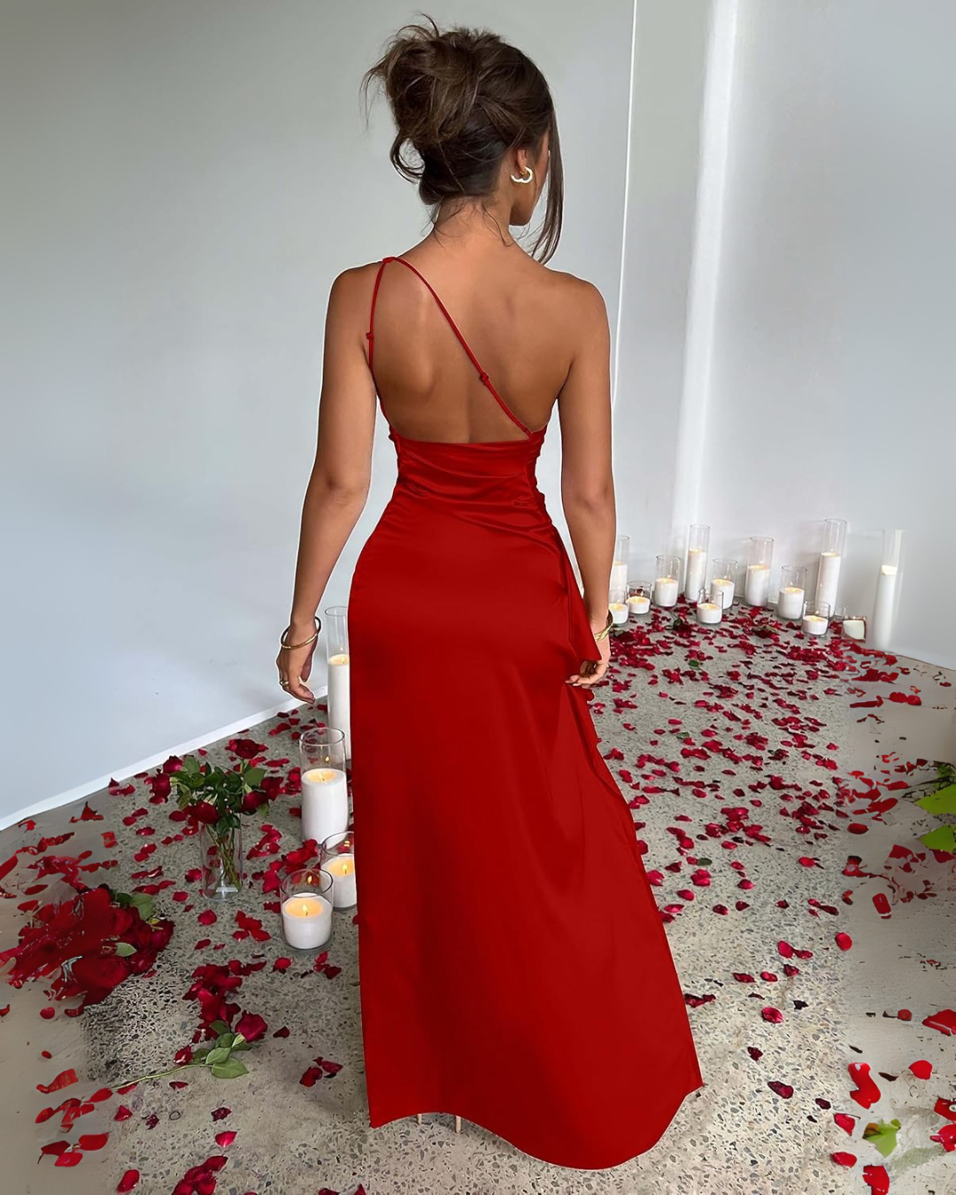 Vestido con abertura lateral para mujer