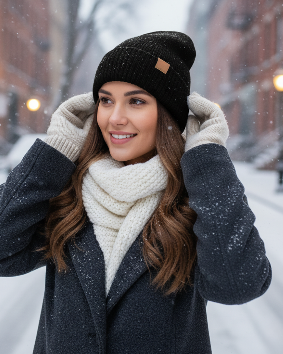 Gorro de lana suave y calido