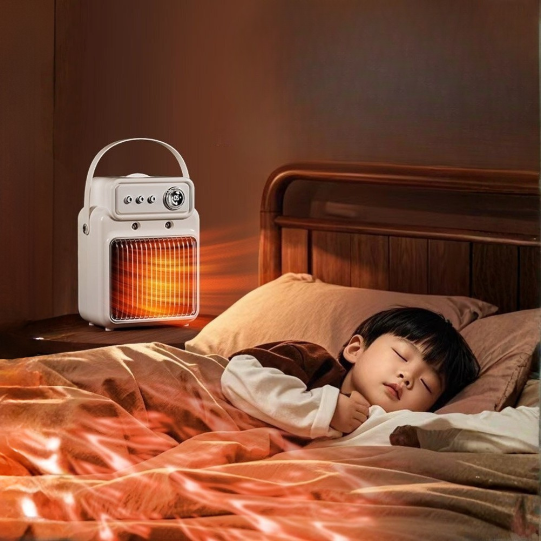 Calentador de escritorio humidificador eficiente 2 en 1 de 1200 W