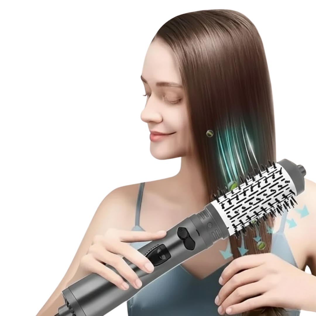 Cepillo Secador y Moldeador de Aire Caliente 3 en 1 Para Mujer