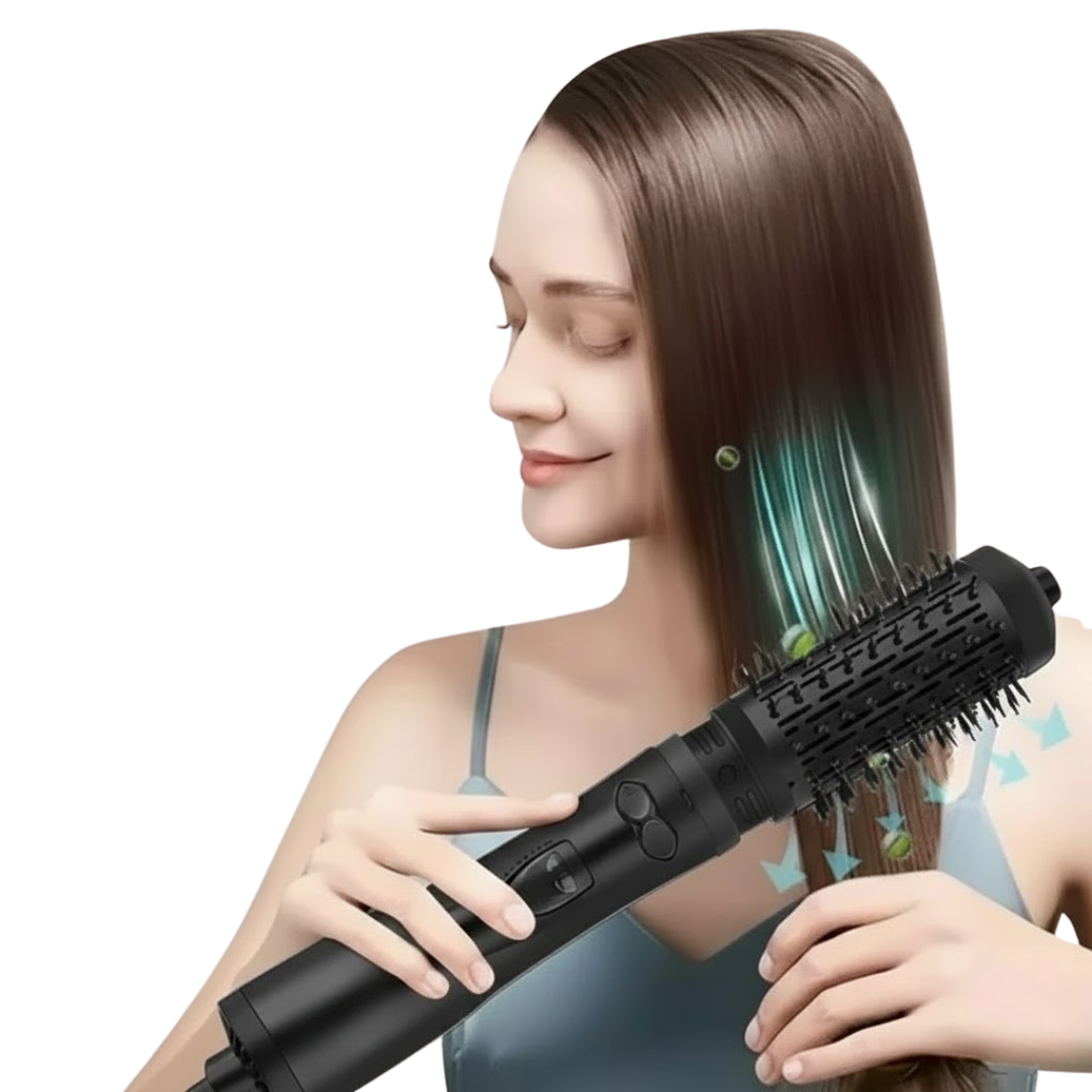 Cepillo Secador y Moldeador de Aire Caliente 3 en 1 Para Mujer